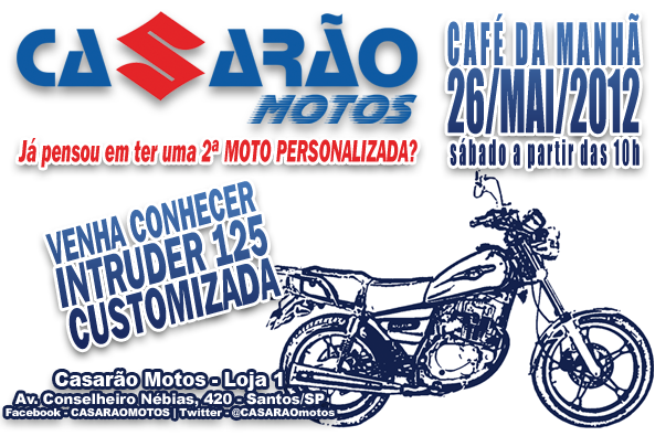 Brasil Motos - Suzuki intruder 125 personalizada. Ano